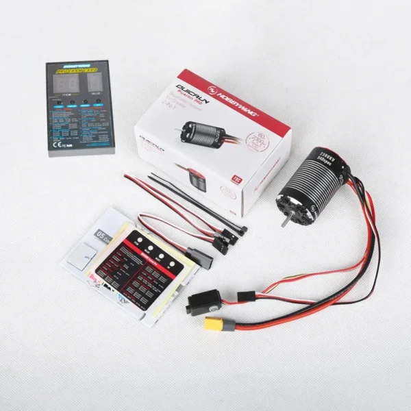 HOBBYWING QUICRUN Fusion PRO 2 IN 1 60A 2300KV Brushless Motor ESC Integrated for 1/8 1/10 RC Remote Control Model Car Crawler - Image 9