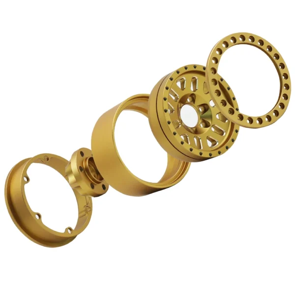 240g/1Pcs Brass Heavy 1.9Inch Beadlock Wheel Rim Hub for 1/10 RC Crawler Car TRX4 TRX6 Axial SCX10 III AXI03006 YK4082 - Image 4
