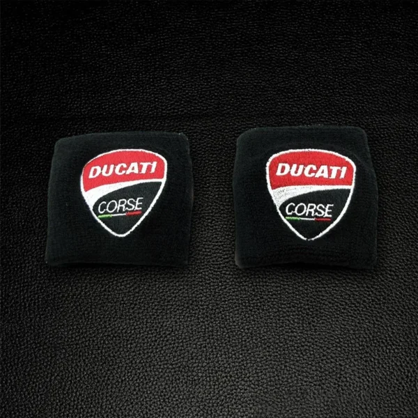 Motorcycle Embroidery Front Fluid Oil Brake Reservoir Sock Cover for Ducati Monster Panigale Diavel Superleggera V4 V2 Scrambler - Image 9