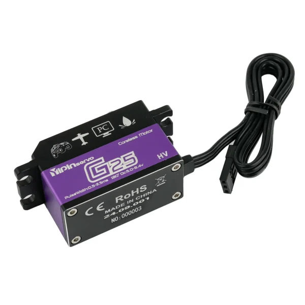 25KG Digital Servo 7.4V 180/270 Degree High Torque Coreless Motor RC Servos Rock Climbing Car Model Robot DIY Industrial Servo - Image 3