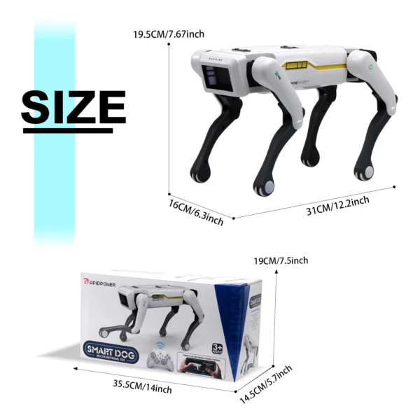 Intelligent AI RC Robot Dog Voice Dialogue APP Remote Control Programming Singing Dancing Machine Dog Kids Toys - Image 6