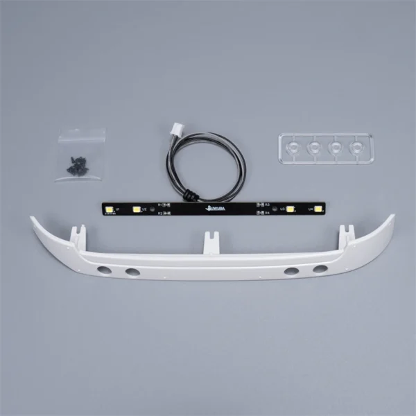 [for benz sun visor] LED 1 Set Simulation Plastic White Sun Visor for 1/14 Tamiya RC Truck Car Scania 770S BENZ 3363 VOLVO FH16 MAN Diy Parts Toys