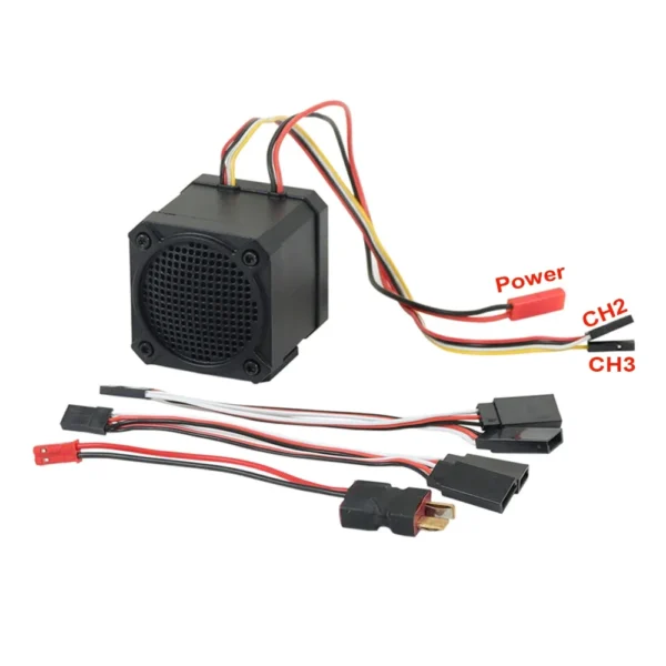 RC Car Two channel Sound Simulator 10 Sound Effect Speakers Linkage Engine Sound Group for 1/10 RC Crawler Axial SCX10 TRX4 D90 - Image 6