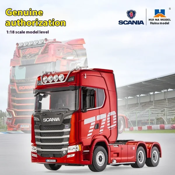 2025 New Remote Control Engineering Vehicle 1501 Scania 770S Trailer Head Alloy Model Boy Toy Gift Four Wheel Drive Light - Image 6