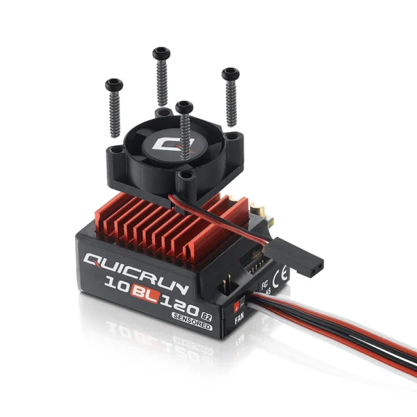 Hobbywing QUICRUN 10BL120 120A ESC w/Rocket 540 V3 4.5T Motor Sensored Brushless Combo for Competition 1/10 1/12 F1 RC Car - Image 5
