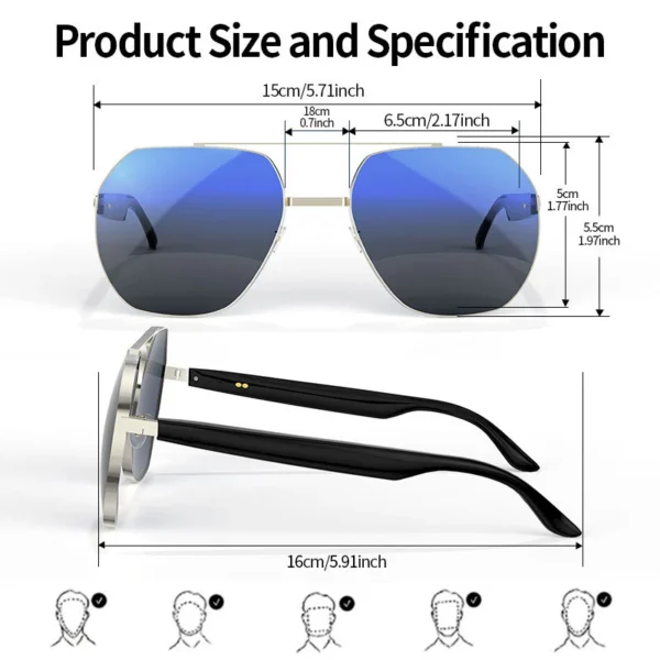 Xiaomi New Cross border Popular Smart Ai Bluetooth Glasses For Business Calls Tws Bluetooth Earphones And Smart Glasses - Image 6