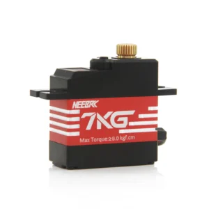 1pcs: NEEBRC 7KG Half Aluminum Case 9kg Torque Metal Gear Digital Servo for 1/14 1/16 RC Car Robot Wltoys 14010 Hyper Go 14209 16208