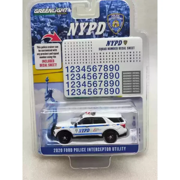 [car 11] 596 Alloy Car 1:64 Scale Responder New York City Police Diecast Collection Model Car By Child Toy