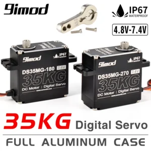 9imod DS35MG 35kg Waterproof Servo 180ﾂｰ/270ﾂｰ Full Aluminum Case Stainless Steel Gear High Torque for 1/8 1/10 RC Car