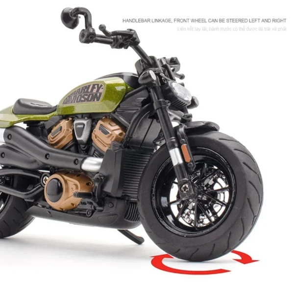 1:12 Alloy Harley Davidson Sportster S Racing Motorcycle Model Diecast Street Sports Motorcycle Model Kids Toy Gift - Image 4