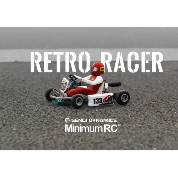 Minimum RC Sengi Kart 80 /Retro Racer Micro Scale RC Car Go Kart Complete One includes Everything - Image 2