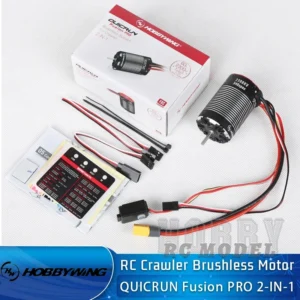 HOBBYWING QUICRUN Fusion PRO 2 IN 1 60A 2300KV Brushless Motor ESC Integrated for 1/8 1/10 RC Remote Control Model Car Crawler