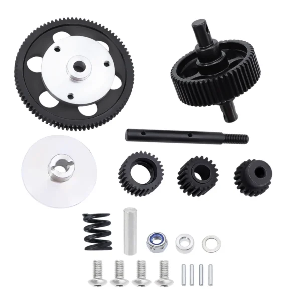 Scx 10 Steel Metal Transmission Gears Set For 1/10 Axial Scx10 Rc Crawler Gearbox Gear 87T Spur Gear/20T Pinion Upgrade Parts - Image 5