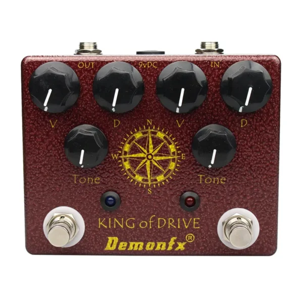 [King of Drive] Demonfx High quality Guitar Effect Pedal Wah Distortion Overdrive Delay Reverb Compressor Booster Pedal