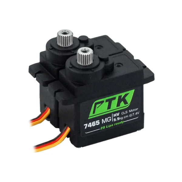PTK 7465W MG 9g digital servo Metal gear waterproof HV 5kg fixed wing RC Car Helicopter Robot servo 180ﾂｰ 1/8 servo - Image 2