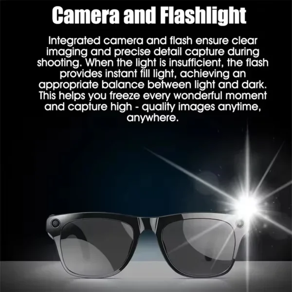 XIAOMI MIJIA 6K HD AI Smart Glasses Chat 260Mah Battery Voice Assistant Control GPT 100MP Camera Bluetooth Call Smart Glasses - Image 4