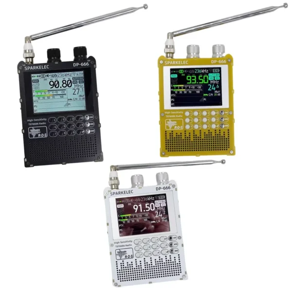 New DP 666 TEF6686 Radio High Sensitivity Full Band FM AM LW MW SW Shortwave ESP32 RDS 2.8 inch IPS LCD - Image 5