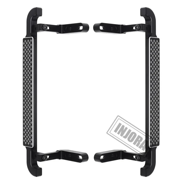 INJORA 2PCS Metal Black Side Pedal Rock Sliders for 1/10 RC Crawler Car TRX4 TRX 4 - Image 4