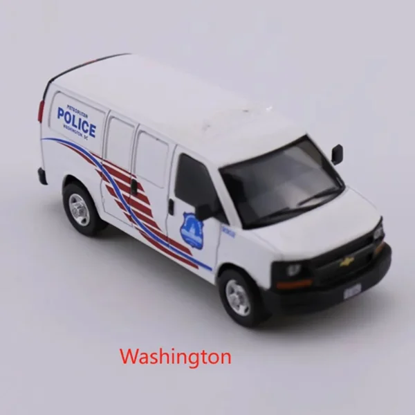 596 Model 1/64 alloy car model Express VAN New York & Chicago painted truck version - Image 4