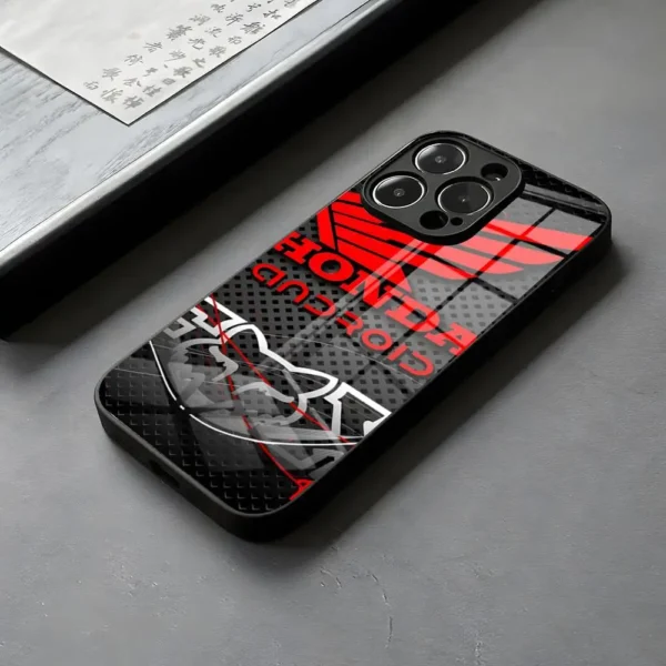 H Hondase Motorcycle Phone Case Glass For Cool IPhone 16 15 14 Pro Max 13 12 Mini 11 X XS XR 8 Plus For Samsung S 25 24 23 22 Co - Image 5