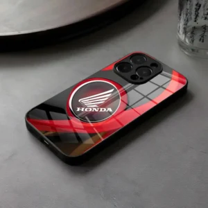H Hondase Motorcycle Phone Case Glass For Cool IPhone 16 15 14 Pro Max 13 12 Mini 11 X XS XR 8 Plus For Samsung S 25 24 23 22 Co