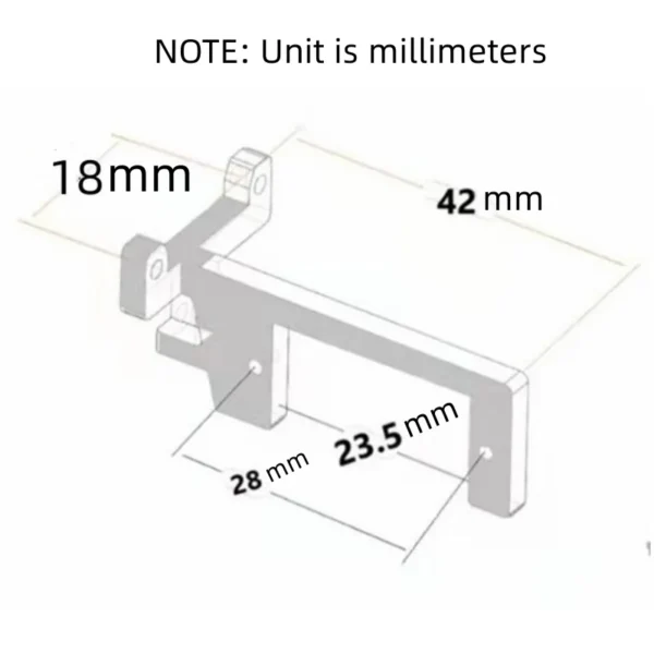 Gearbox Bracket with Steering Engine for Tamiya 1/14 Truck Tractor Scania RC Modified Universal Upgraded Part Remote Control Car - Image 6