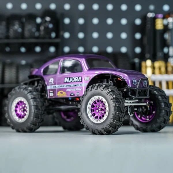 INJORA BUG24 Body with Roll Cage for 1/24 Axial SCX24 C10 JLU Bronco Base Camp 4Runner - Image 6