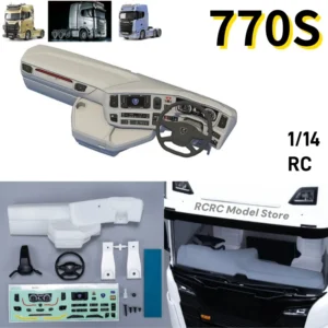 770S RC 1/14 Truck Cab Control Console Right Dashboard For Tamiya 1/14 RC Tractor Truck 770S 4x2 6x4 8x4 Parts Accessories