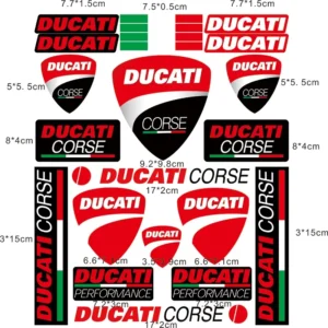 Motorcycle DUCATI stickers logo Bike Helmet decal For DUCATI Monster Hypermotard 950 939 821 SP 1100 696 595 797 Car Accessories