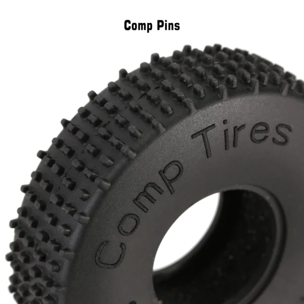 INJORA 1.0 Rock Crawler Comp Pins Multi Terrains Wheel Tires 65*19mm for 1/18 1/24 RC Car Axial SCX24 AX24 Rock Buggy (T2440) - Image 3