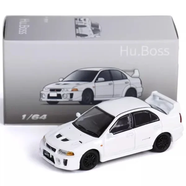 Hu.Boss 1/64 Lancer Evolution Ⅴ Sports Car Diecast Model Car Metal Chassis Shock Absorption Collection Model Ornaments - Image 5