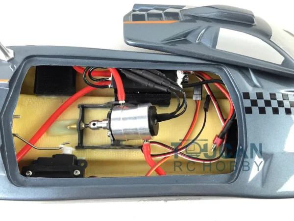 Toys M380 Fiber Glass Gray Electric Racing PNP RC Boat Boy Outdoor Gift W/ Motor Servo ESC for Boys TH02615 SMT2 - Image 5