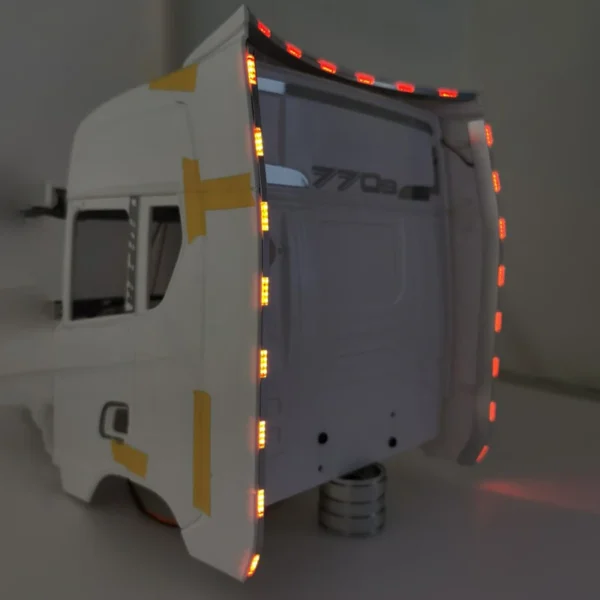 Simulation Red Lamp Flanking Lights for 1/14 Tamiya RC Truck Car Scania 770S 6X4 56368 8X4 56371 Diy Parts Toys - Image 4