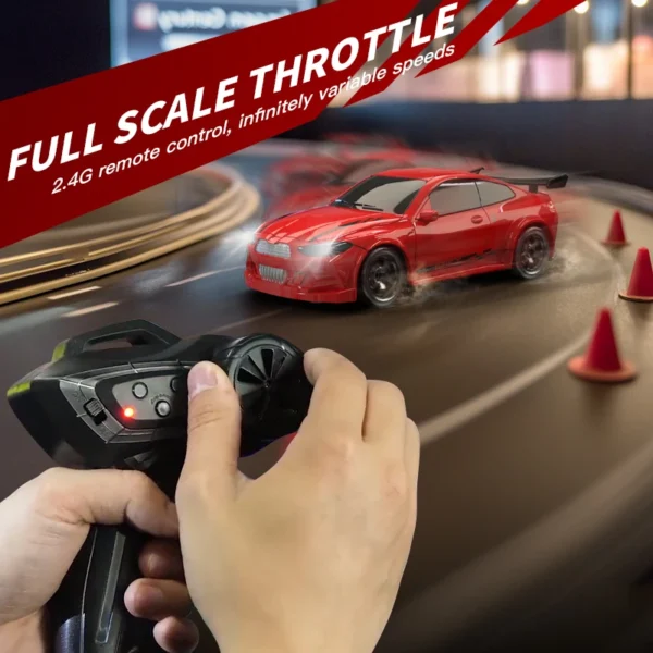 2025 New 1/64 Rc Drift Car Four Wheel Remote Control Car Racing Car Full Proportions Desktop Competition Toys Boys Perfect Gifts - Image 6
