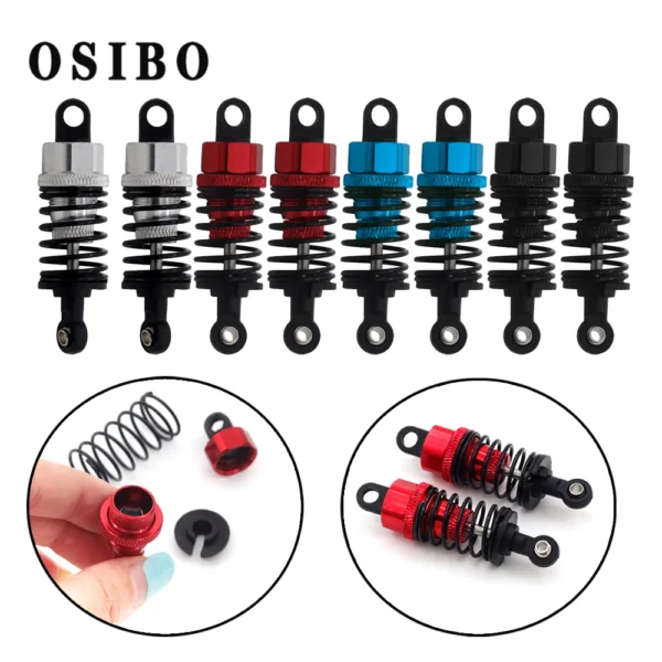 4pcs Aluminium Alloy Oil Shock Absorber for Tamiya TT02 TT01 M05 HPI HSP Kyosho Redcat 1/10 RC on Road Drift Racing Car