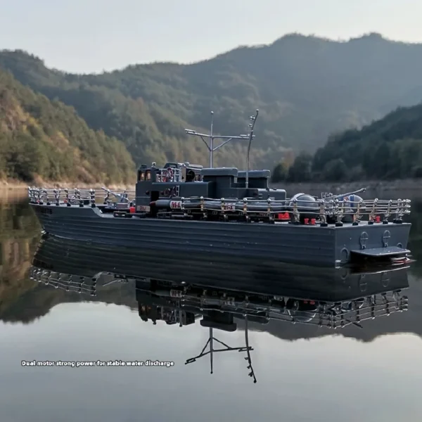 New Remote Controlled Warship Large Submersible Rc Electric Speedboat Military Toy Model Waterproof Charging Torpedo Ship Gifts - Image 2