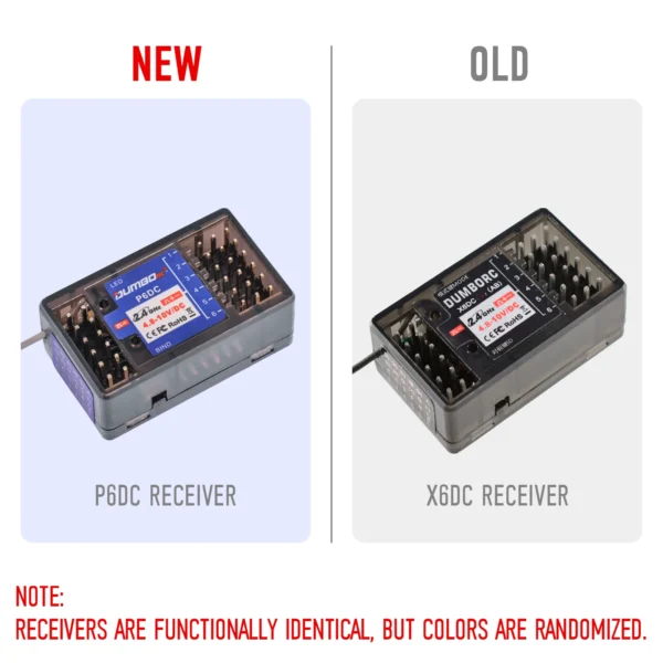 RC Servo DUMBORC X6F/X6FG/X6DC/X6DCG 2.4G 6CH Radio Control System Receiver for X4 X5 X6 X6P Transmitter RC Car Boat - Image 8