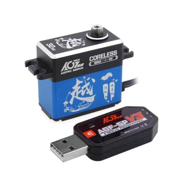 Special Offer AGFRC A73CHLW 32KG Digital Coreless High Torque 1/10 HV Programmable Waterproof Servo For 1/10 RC Car Crawler Boat - Image 9
