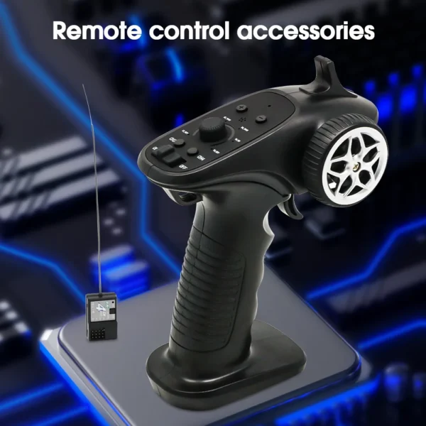 TX4 2.4GHz 4CH Radio System Transmitter Controller Remote Control w/ Receiver For RC Car Boat - Image 2
