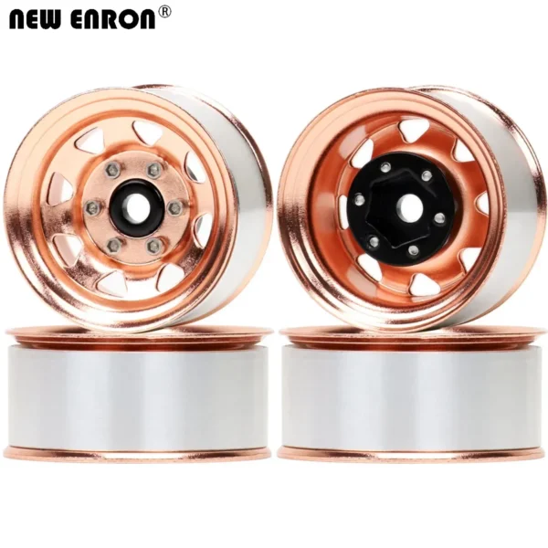 46mm Aluminum Alloy 1.55 inch Beadlock Wheel Hub Rim for RC Car 1/10 D90 TF2 Tamiya CC01 LC70 MST JIMNY Axial 90069 - Image 7