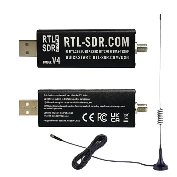 HTOOL SDR V4 Software Defined Radio Receiver RTL SDR V4 RTL2832U 1PPM TCXO HF BiasT SMA Software Defined Radio + Antenna - Image 7