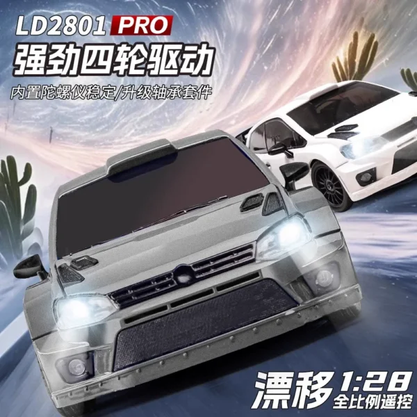 2025 New boys toys Rc drift car LD2801Pro with gyroscope 1:28 Full Proportion 4WD 2.4G Remote Control Car Toys for Adults - Image 4
