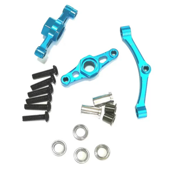 TT 02 CNC Aluminum Crank Steering Arm with Bridge for 1:10 RC Car Tamiya TT02 - Image 2
