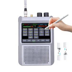 DSP2 SDR Malachite Radio Receiver 10kHz 380MHz 404MHz 2GHz Radio Speaker 5000mAh Battery Adjustable Filter 3.5 inch Touch LCD