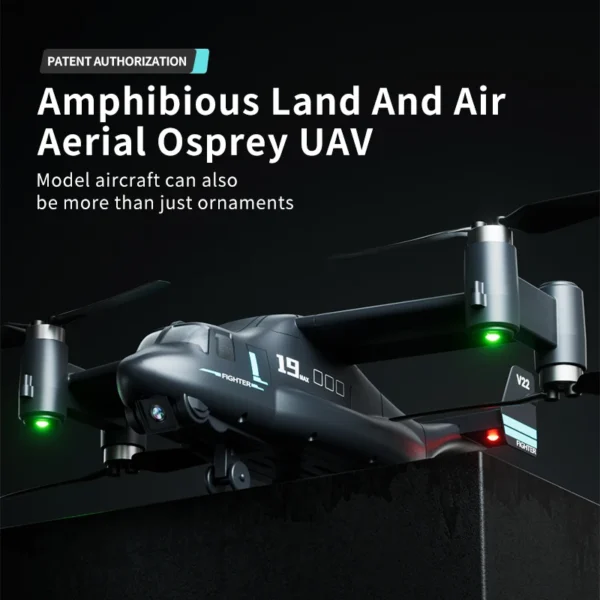 JIKEFUN LM19 Max RC UAV Osprey Helicopter with Camera 4K HD Fly Around Remote Control Drone Brushless Quadcopter Toys for Adults - Image 2