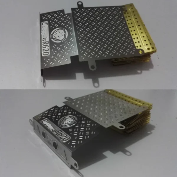 Simulation Metal Silver Tail Skid Plate for 1/14 Tamiya RC Truck Car Scania 770S R620 BENZ MAN King Hauler Diy Parts Toys