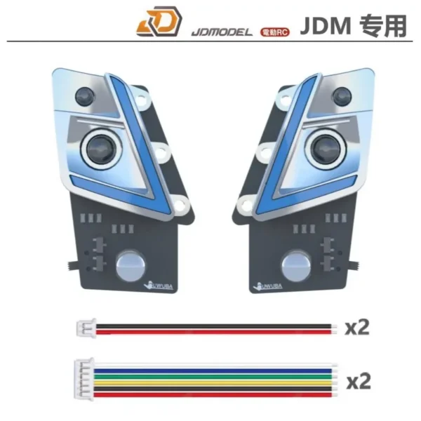 [Headlights] JDM 110 LED Headlights Turn Signal Taillight Lighting System for 1/14 Tamiya RC Dump Truck Volvo FMX JDMODEL DIY