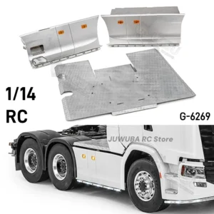 770S RC Truck 1/14 Side Skirts LED Side Bars Lights LESU For Tamiya 1/14 Rc 770S Tractor Truck Tipper Dumper Parts Accessories