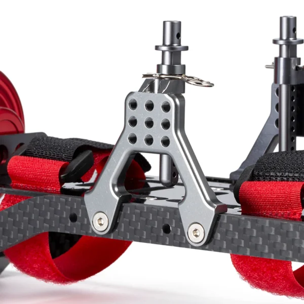 HooCrawler 1/10 RC Crawler Frame Chassis Carbon Rails Aluminum Chassis Frame Kit with Gearbox for SCX10 Rock Off Road Truck - Image 5