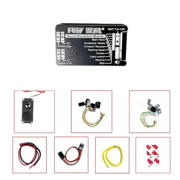 Fury Bear Sound System Sound Group For 1/14 LESU Tamiyaya 770s RC Tractor Truck Remote Control Car Parts Accessories - Image 6